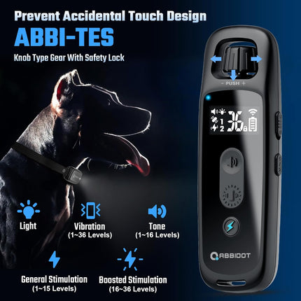 ABBIDOT 3300 Ft Dog Training Collar with Remote - [New Version] Shock Collar, 5