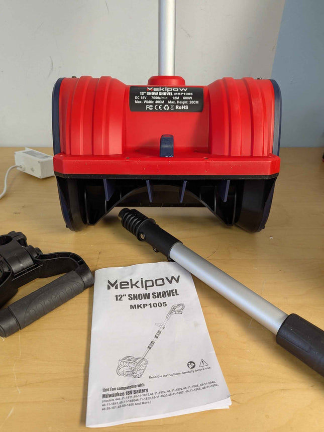 MekiPow Cordless Snow Shovel Compatible for Milwaukee 18V Battery with Brushless