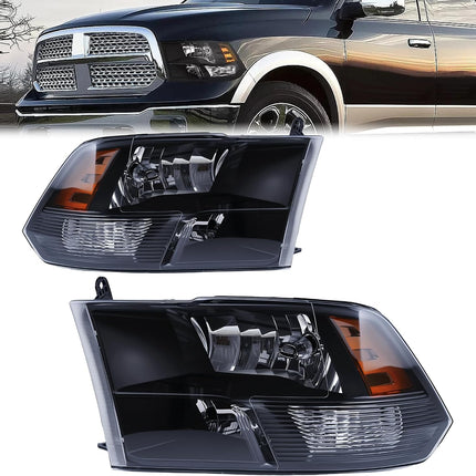 Headlight Assembly Compatible with 2009-2018 Dodge Ram 1500/2010-2018 Dodge Ram