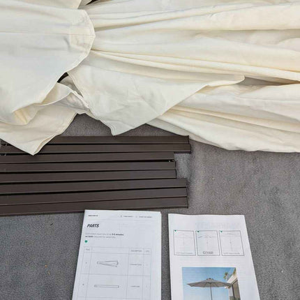 wikiwiki 11 FT Patio Umbrellas Outdoor Table Market Umbrella with Push Button Ti