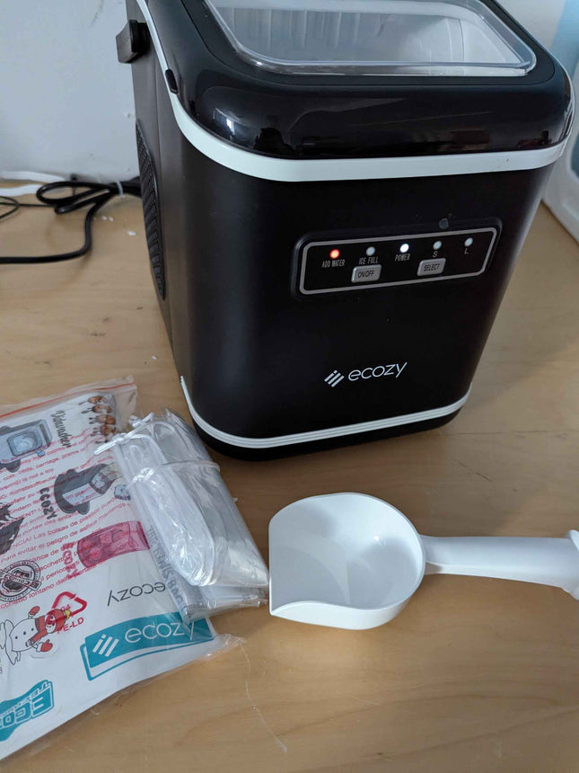 ecozy Smart Ice Makers Countertop, Portable Ice Maker with App Remote & Voice Co