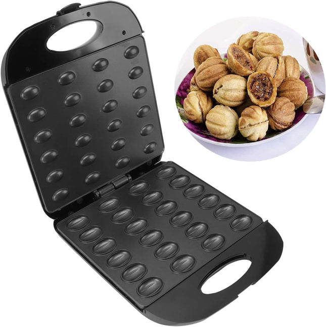 Walnut Cookie Maker 24pcs, Electric Walnut Cake Maker, Nut Waffle Bread Maker Ba