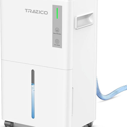 Trazico 21 Pint Dehumidifier for Basement & Home up to 1500 Sq Ft, 3 Smart Modes, 24H Timer, Continuous Drain, Quiet