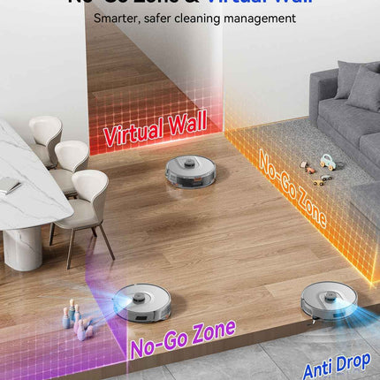 Redroad Robot Vacuum Cleaner 20,000Pa Robot Vacuum and Mop,120 Day Self Emptying