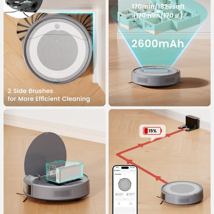 Lefant M310 Ultra Robot Vacuum and Mop, 6000Pa Suction with ToF Laser Navigation