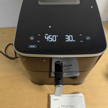 Typhur Sync 8QT Air Fryer with Built-in Wireless Thermometer, 9-in-1 Smart Airfr