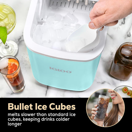 Igloo Automatic Self-Cleaning Portable Electric Countertop Ice Maker Machine wit