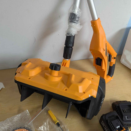17-Inch Cordless Snow Shovel with Wheels, 9000mAh Brushless Electric Snow Blower