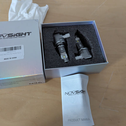 NOVSIGHT 9006 LED Headlight Bulbs - 500% Super Bright 9006 HB4 Led Bulbs, 1:1 Si
