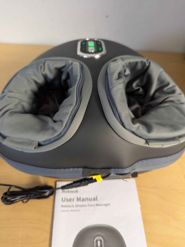 Nekteck Shiatsu Foot Massager Machine with Soothing Heat, Deep Kneading with air
