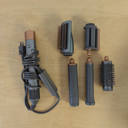 Dyson Airwrap Multi-Styler Long Complete for Chest-Length Hair, Nickel/Copper, 5 Attachments (No Firm Brush)