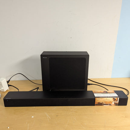 INCOMPLETE Hisense HS2100 2.1 Channel 240W Soundbar with Wireless Subwoofer, Dolby Audio (No Remote, No Cables)