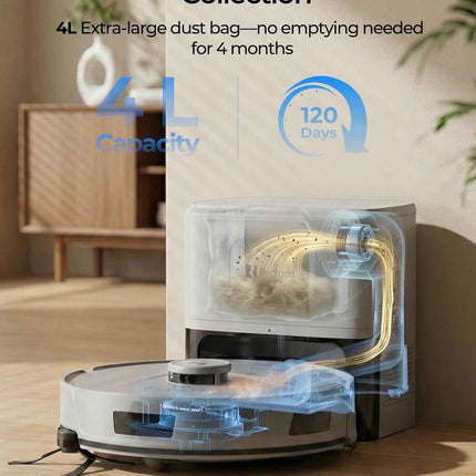 Redroad Robot Vacuum Cleaner 20,000Pa Robot Vacuum and Mop,120 Day Self Emptying
