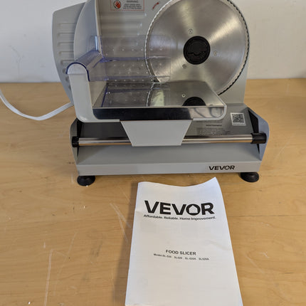 VEVOR 7.5 inch Electric Meat Slicer, 200W Deli Slicer with SUS420 Stainless Steel Blade, 0-0.6 in Adjustable Thickness