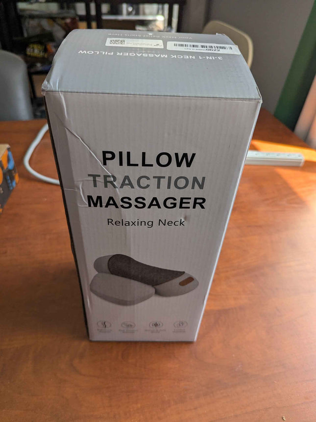 Lifiora Thera Massage Pillow Neck Hump – 3-in-1 Neck Massager Pillow with Heat,