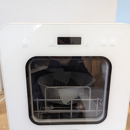 AIRMSEN Narrow Countertop Dishwasher with 5L Water Tank, Portable Dishwasher wit