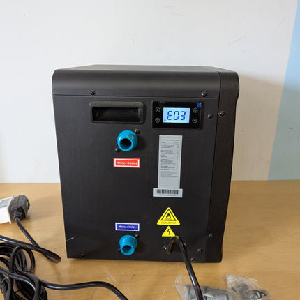 DOEL Mini Swimming Pool Heat Pump, 17100 BTU Electric Pool Heater & Chiller for Above Ground Pools & Spas, 115V, 45 dB