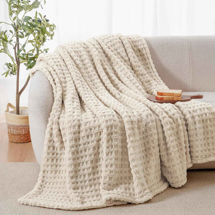 David's Home Ultra Soft Fleece Blanket King Size for Bed, Plush Shaggy Fluffy 3D