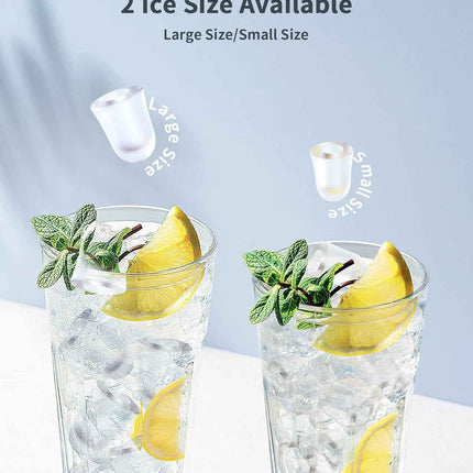ecozy Portable Ice Maker Countertop, 9 Cubes Ready in 6 Mins, 26.5 lbs in 24 Hou