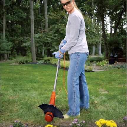BLACK+DECKER Corded String Trimmer with Auto Feed, 4.4 Amp Motor, Edge Guide, 13