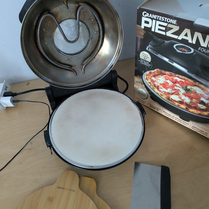 (Used - fair) PIEZANO Crispy Crust Pizza Oven by Granitestone – Electric Pizza O