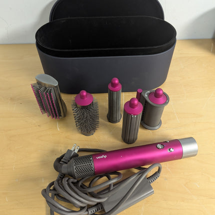 Dyson Airwrap i.d.™ Complete Multi-Styler, Fuchsia, 5 Attachments with Case (No Firm Brush)