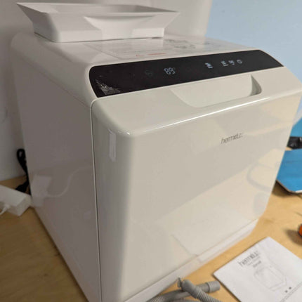 Hermitlux Countertop Dishwasher, 5 Washing Programs Portable Dishwasher With 5-L