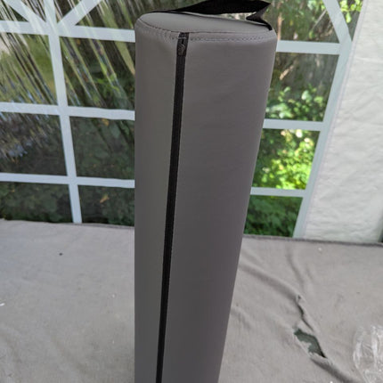 ForPro Full Round Bolster Pillow, Cool Grey