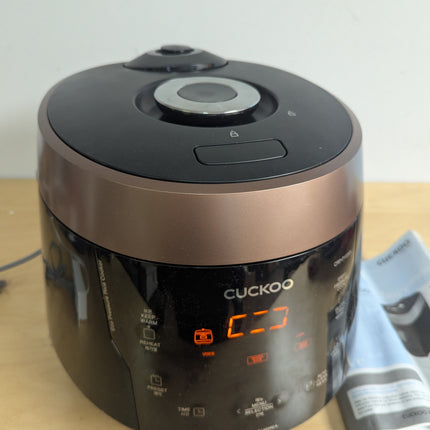 CUCKOO CRP-P1009SB | 10-Cup (Uncooked) Pressure Rice Cooker | 12 Menu Options: Q