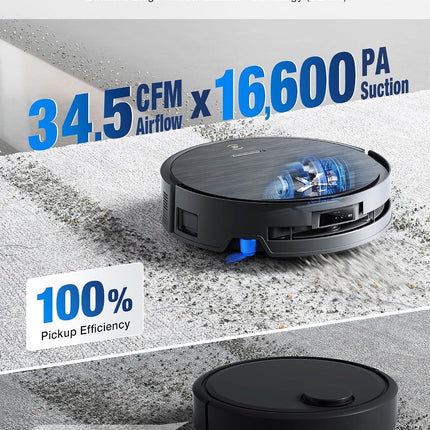 ECOVACS DEEBOT X9 PRO OMNI Robot Vacuum & Mop, 16600Pa Suction, OZMO Roller Self-Washing, LiDAR Navigation