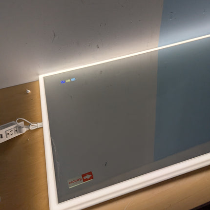 S·BAGNO 47.2''x27.2'' LED Bathroom Mirror with Lights, Bathroom Vanity Wall Mirr