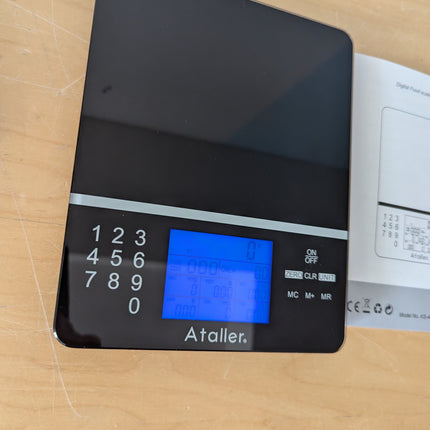 Ataller Food Scale with Nutritional Calculator, Kitchen Diet Scale, Digital Food