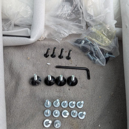 Whiterye 24’’ Bar Stools Set of 2 Modern Barstools White Bar Stools with Fabric