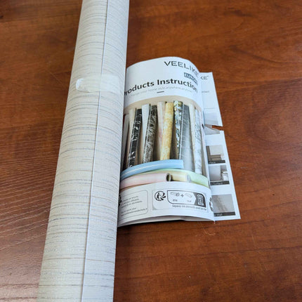 Livelynine Taupe Grasscloth Peel and Stick Wallpaper Textured Neutral Faux Grass