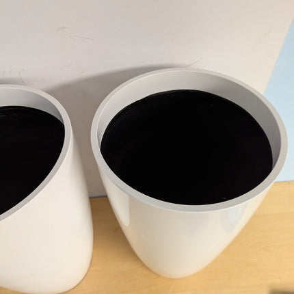 (NO TRAY) QCQHDU 21 Inch Tall Planters, 2 Pack, Indoor & Outdoor