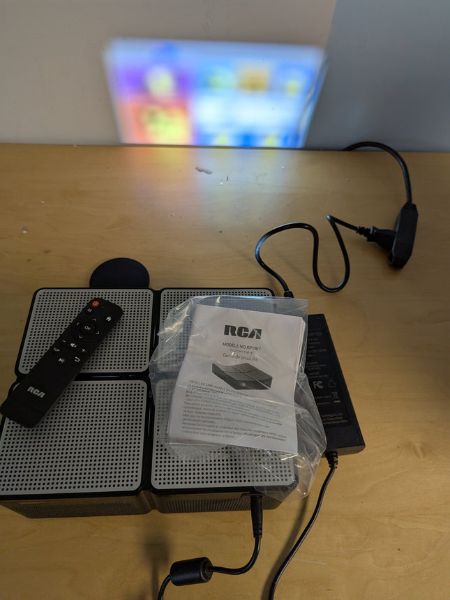RCA RPJ167 WiFi Bluetooth Projector 4K Supported - HD Outdoor Projector 680ANSI