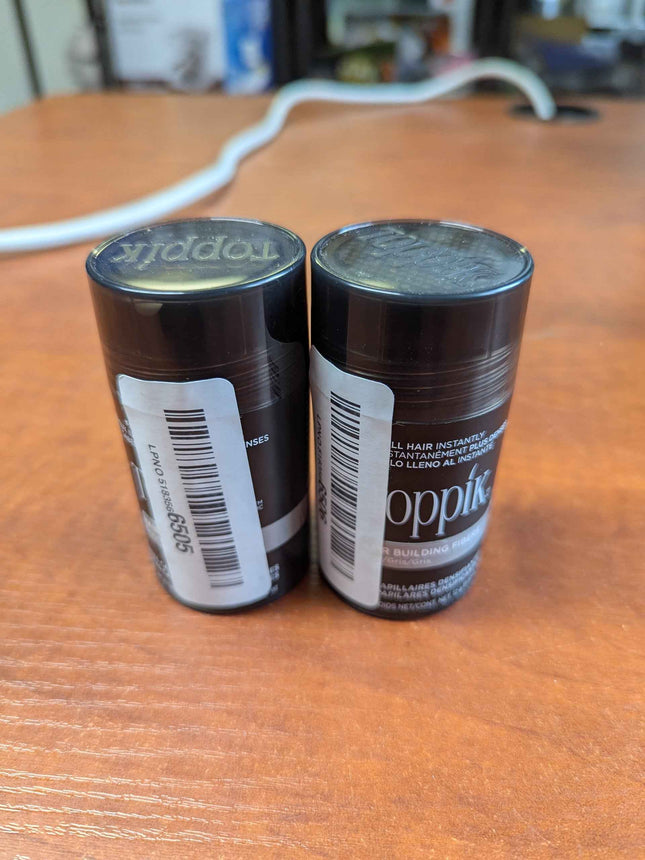 Toppik Hair Building Fibers, Gray, 0.42 oz - 2 Pack