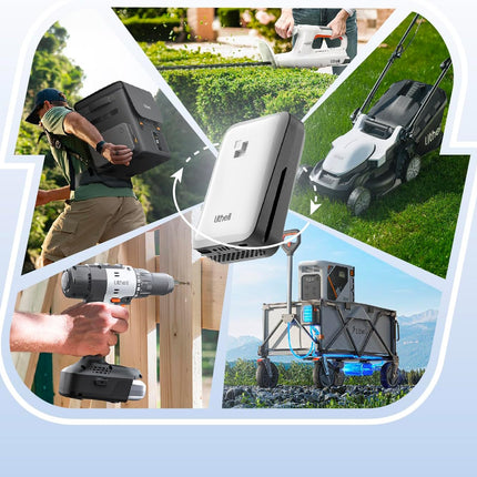 Litheli Cordless Snow Shovel, 20V 12'' Brushless Electric Snow Blower for Drivew