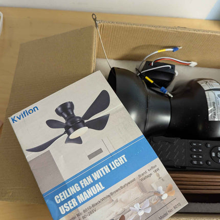 Modern Ceiling Fans with Lights Remote/APP Control, 29" Flush Mount Ceiling Fans