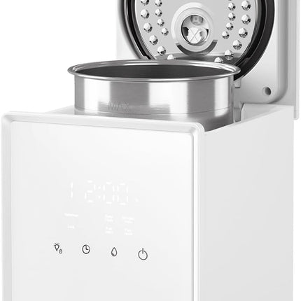 3L Stainless Steel Warm Mist Humidifier with Easy Clean and Warm Steam Function,