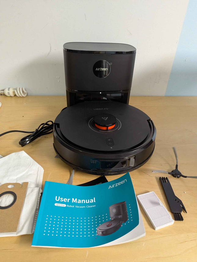 Airzeen Robot Vacuums and Mop, 3.3L Self-Emptying Robot Vacuum, 5000Pa Suction A