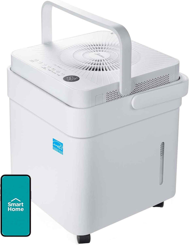 Midea Cube 20 Pint Dehumidifier for Basement and Rooms at Home for up to 1,500 S