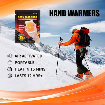 Hand Warmers - Up to 15 Hours of Heat - 10/50/100/200 Pack Super Long Lasting Ai