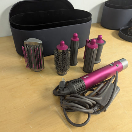 Dyson Airwrap i.d.™ Complete Multi-Styler, Fuchsia, 5 Attachments with Case (No Firm Brush)
