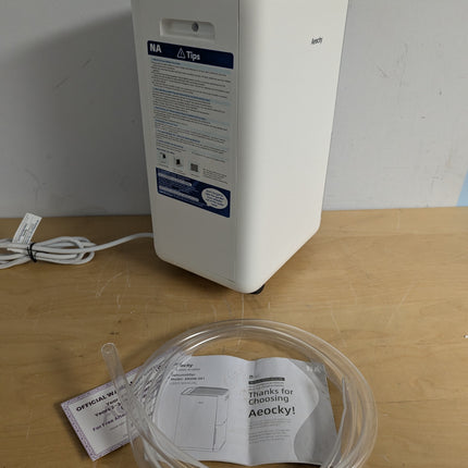 AEOCKY 50 Pint Compressor Dehumidifier for up to 3000 Sq Ft, Quiet with Drain Hose, Timer & Child Lock, Grey