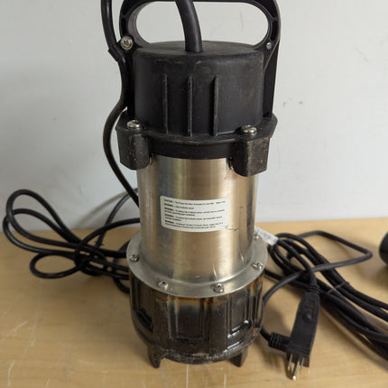 FOTING 1HP Submersible Sump Pump, Sewage/Effluent Pump 5600 GPH with 40 ft Lift, Cast Iron Heavy Duty with Float Switch
