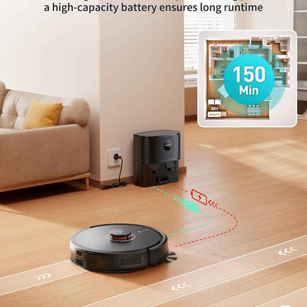 Airzeen Robot Vacuums and Mop, 3.3L Self-Emptying Robot Vacuum, 5000Pa Suction A