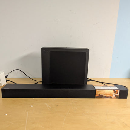 INCOMPLETE Hisense HS2100 2.1 Channel 240W Soundbar with Wireless Subwoofer, Dolby Audio (No Remote, No Cables)