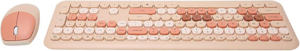 Keyboard and Mouse Combo, 2.4Ghz Gaming Keyboard and Mouse, Retro Cute Keyboard