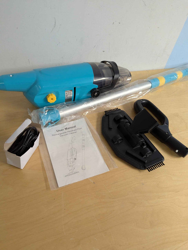 Efurden Handheld Pool Vacuum, Rechargeable Pool Cleaner with Running Time up to